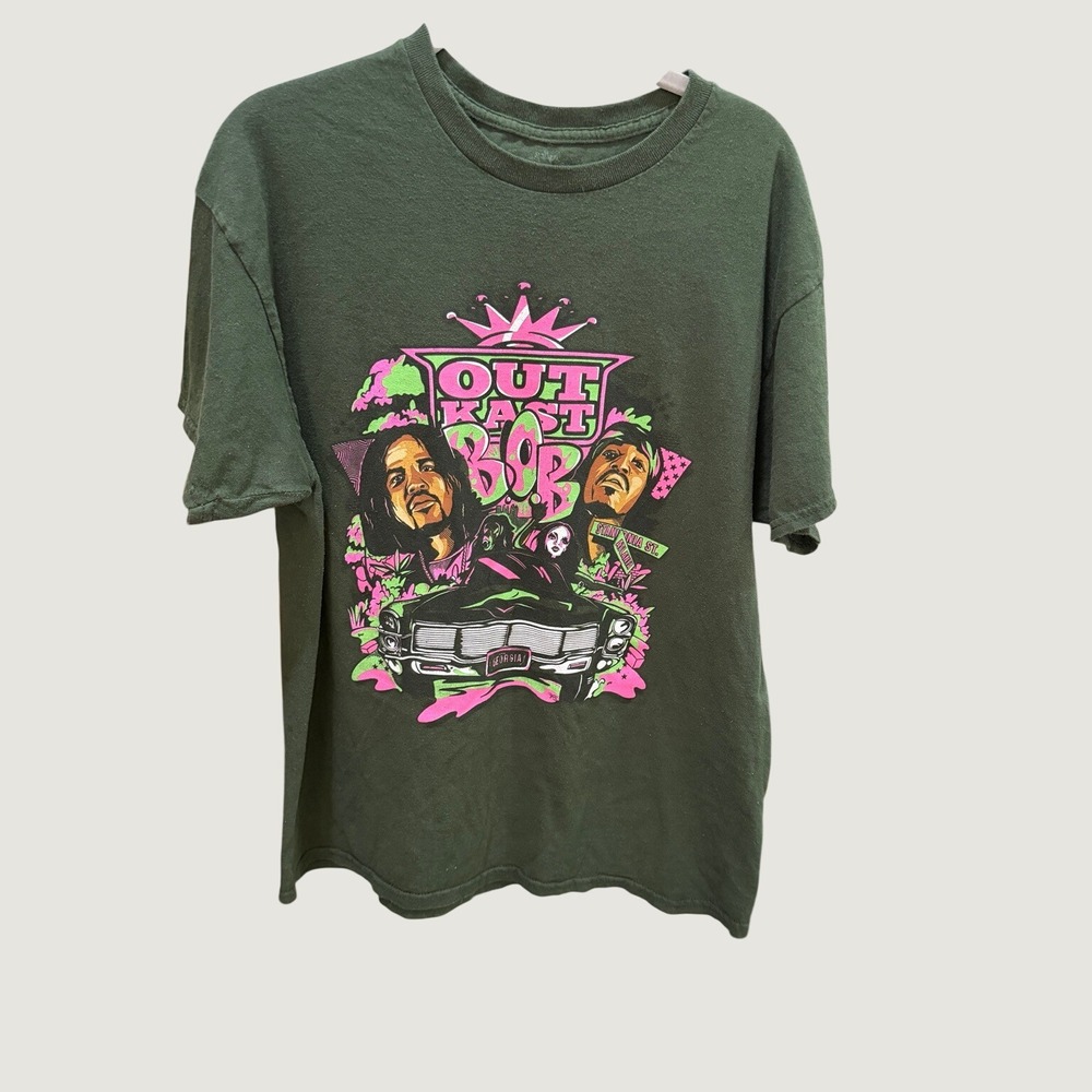 Outkast Stankonia ATL Graphic Rap Tee Dark Forest Green L